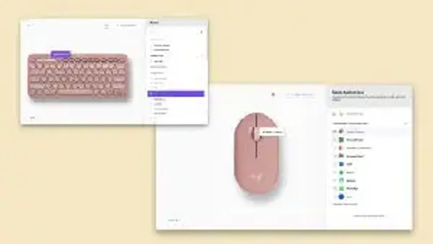 Logitech Options+ App interface for customizing K380s shortcut keys
